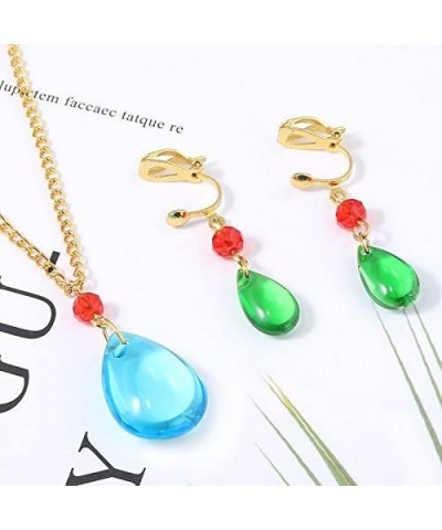 HMC Cosplay Earrings for Women - Anime Cosplay Green Drop Earrings - Anime Jewelry Gift For Friend On Birthday Party Green Dr...