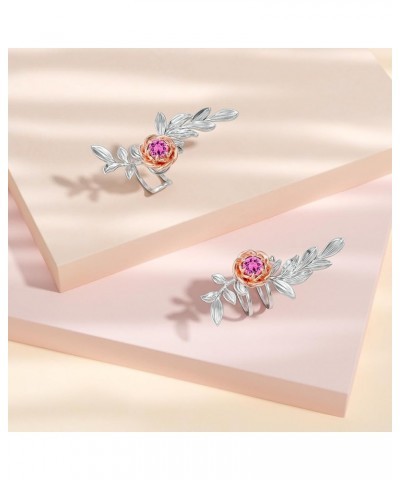 Rose/Dragonfly/Butterfly Ear Cuffs for Non Pierced Ears 925 Sterling Silver Earrings Cuffs Cartilage Cuffs Christmas Jewelry ...