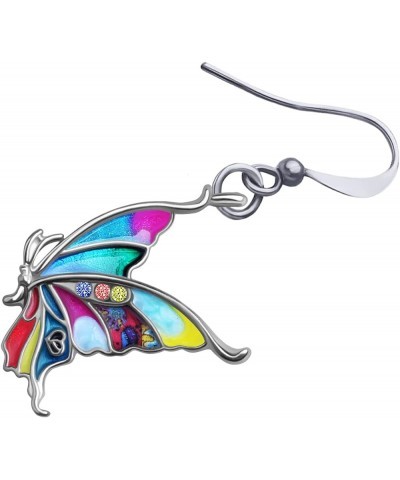 Cute Butterfly Earrings Dangle for Women Girls Charms Butterfly Jewelry Gifts Multicolour $8.24 Earrings