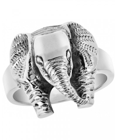 Majestic Elephant Head .925 Sterling Silver Ring $18.97 Rings