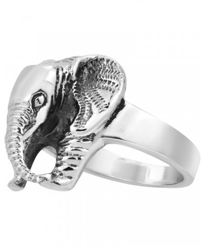 Majestic Elephant Head .925 Sterling Silver Ring $18.97 Rings