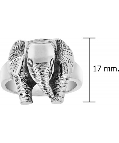 Majestic Elephant Head .925 Sterling Silver Ring $18.97 Rings