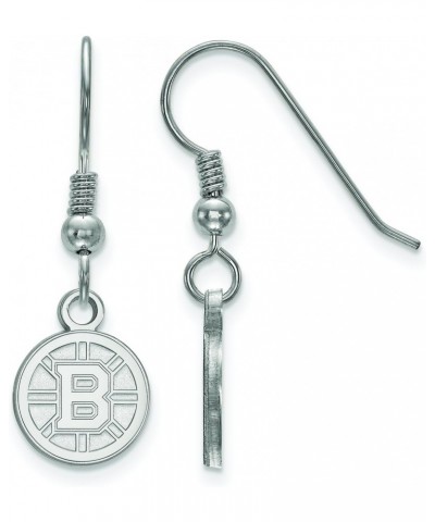 Boston Bruins Extra Small (3/8 Inch) Dangle Earrings Wire (Sterling Silver) $24.36 Earrings