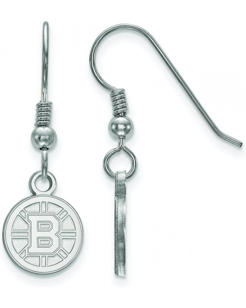 Boston Bruins Extra Small (3/8 Inch) Dangle Earrings Wire (Sterling Silver) $24.36 Earrings