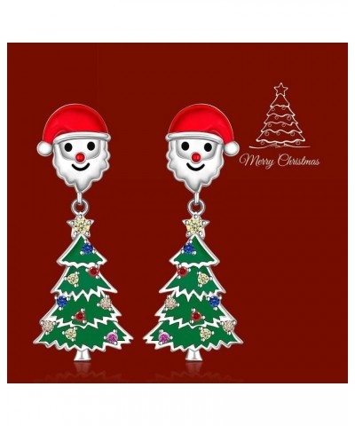 Christmas Earrings Tree Reindeer Snowman Thanksgiving Turkey Earrings for Women Sterling Silver Hypoallergenic Mushroom Dangl...