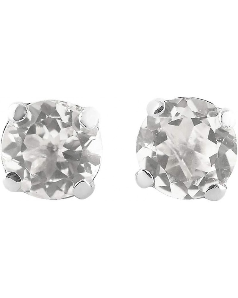 5mm Faceted Post Earrings in Sterling Silver Danburite $21.12 Earrings