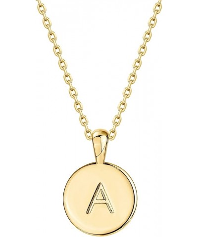 14K Rose Gold Plated Letter Necklace for Women | Gold Initial Necklace for Girls Yellow Gold A $8.98 Necklaces