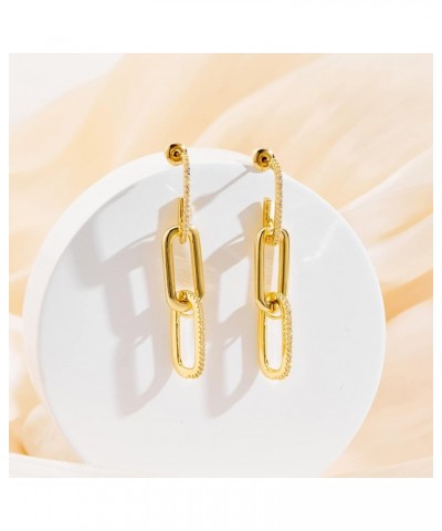 Gold Silver Huggig Earrings for Women Rectangular Hoop Earrings Daily Earrings Gift Gold A $7.41 Earrings