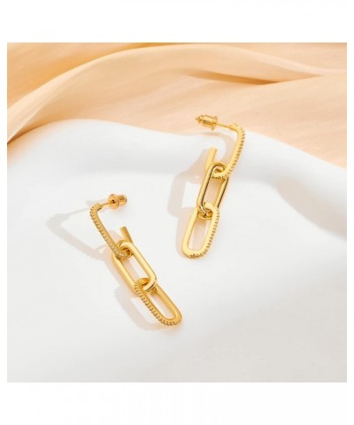 Gold Silver Huggig Earrings for Women Rectangular Hoop Earrings Daily Earrings Gift Gold A $7.41 Earrings