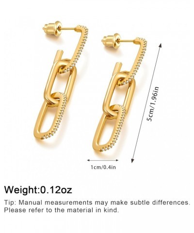 Gold Silver Huggig Earrings for Women Rectangular Hoop Earrings Daily Earrings Gift Gold A $7.41 Earrings