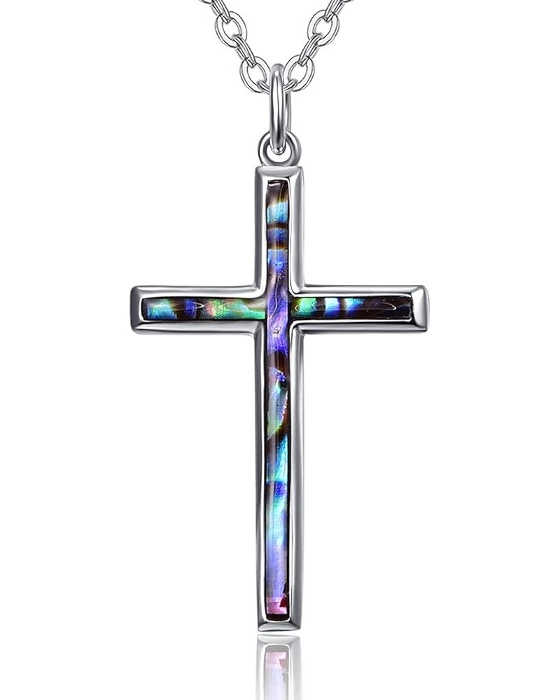 Faith Necklace for Women 925 Sterling Silver Cross Pendant Necklace Birthstone Initial Necklace Christian Religious Jewelry G...