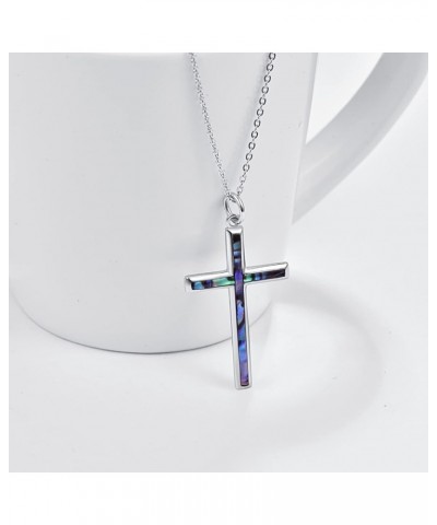 Faith Necklace for Women 925 Sterling Silver Cross Pendant Necklace Birthstone Initial Necklace Christian Religious Jewelry G...