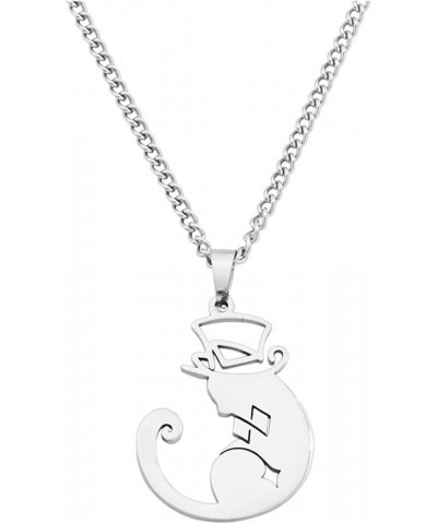 Lyney Lynette Necklace Anime Lynette Lyney Cosplay Necklace Stainless Steel Cat Pendant Costume Props Accessories 909400 $12....