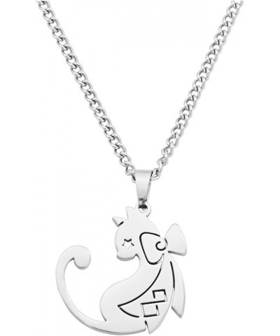 Lyney Lynette Necklace Anime Lynette Lyney Cosplay Necklace Stainless Steel Cat Pendant Costume Props Accessories 909400 $12....