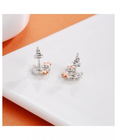 925 Sterling Silver Axolotl Earrings Stud Necklace Hypoallergenic Cute Animal Jewelry Gifts for Women Teen Girls Earrings $13...