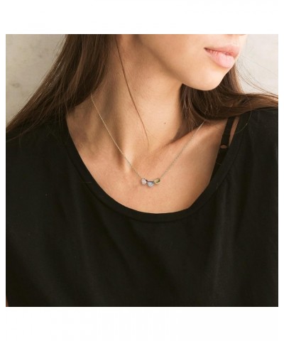 Handmade 3 Heart Necklace for Women Gold, Silver or Rose Gold Collection Gold Chain with 3 Tone Hearts $9.46 Necklaces