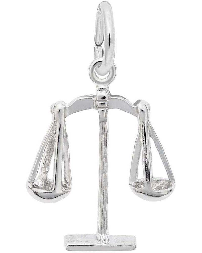 Rembrandt Scales of Justice Charm 14K White Gold $13.86 Bracelets