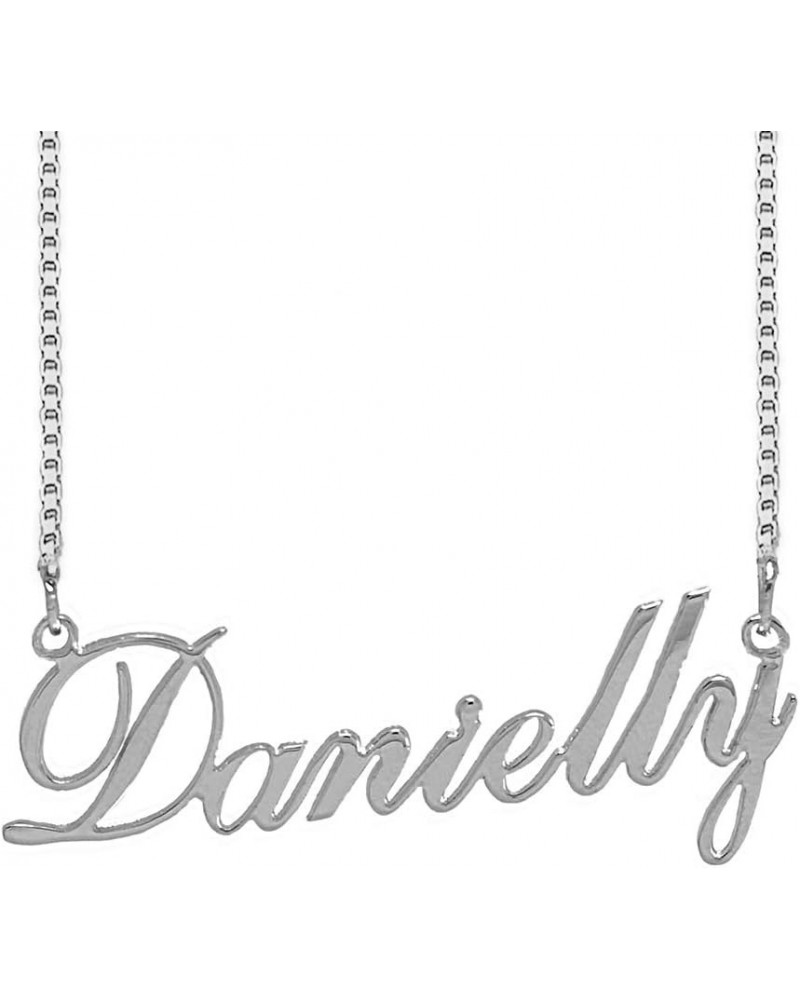 925 Sterling Sliver Custom Name Necklace Personalized Initial Necklaces Pendant Jewelry Gift for Her Danielly $18.50 Necklaces