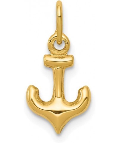 Real 14kt Yellow Gold Anchor Charm $22.44 Bracelets