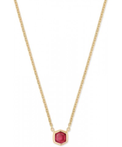 Davie Pendant Necklace in Sterling Silver, Fine Jewelry for Women 18K GOLD VERMEIL RED GARNET $40.00 Necklaces