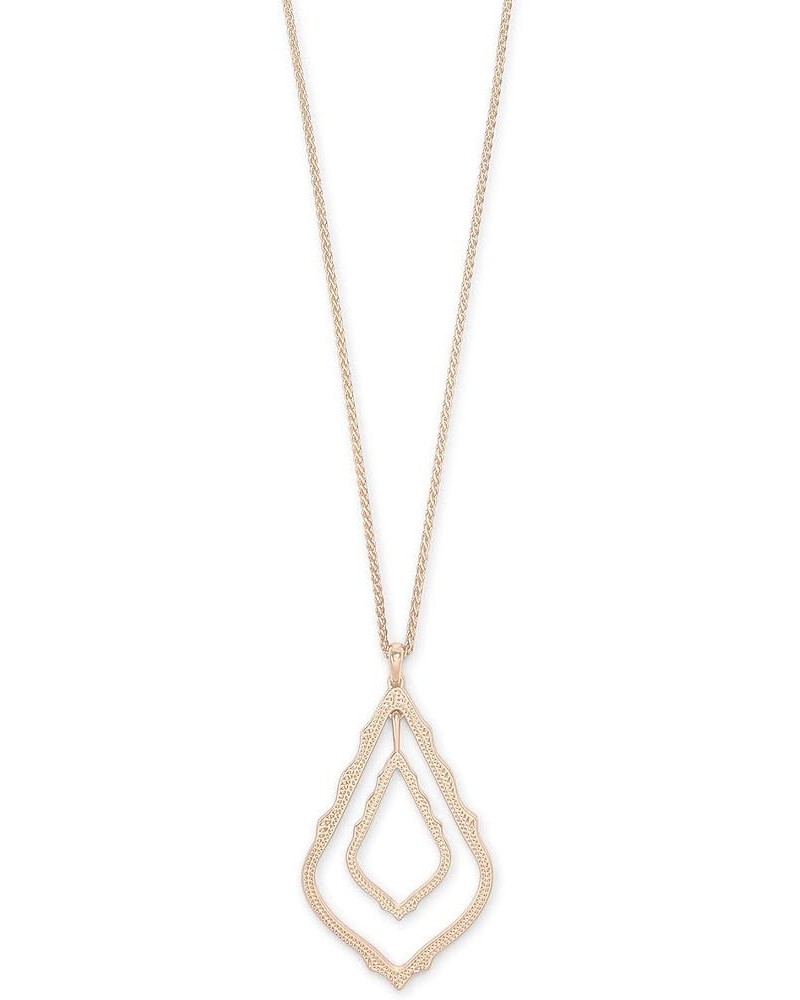 Simon Long Pendant Necklace for Women ROSE GOLD - ROSE GOLD METAL $35.69 Necklaces