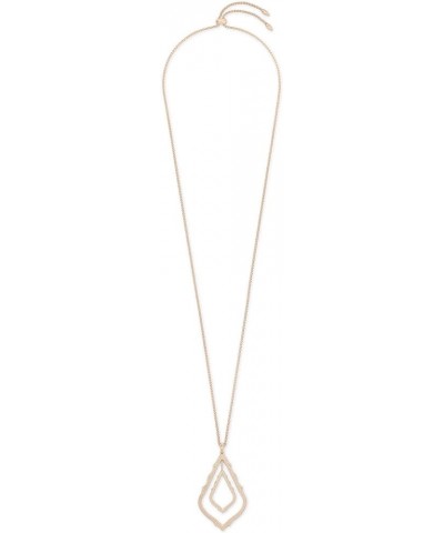 Simon Long Pendant Necklace for Women ROSE GOLD - ROSE GOLD METAL $35.69 Necklaces