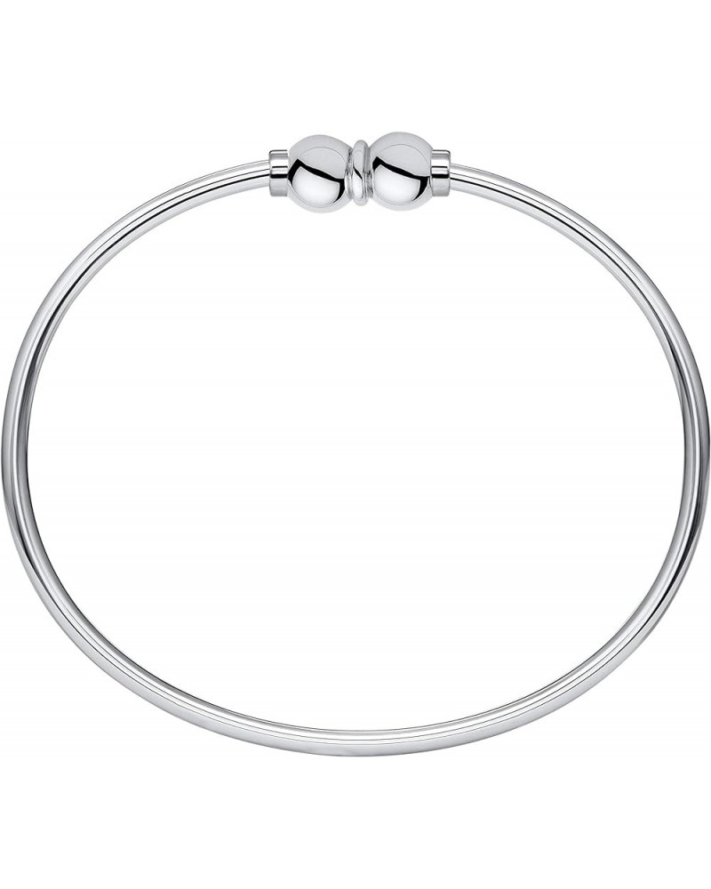 The Traditional Sterling Silver Double Ball Threaded Bracelet from Cape Cod Silver 5.5 Inches $36.40 Bracelets