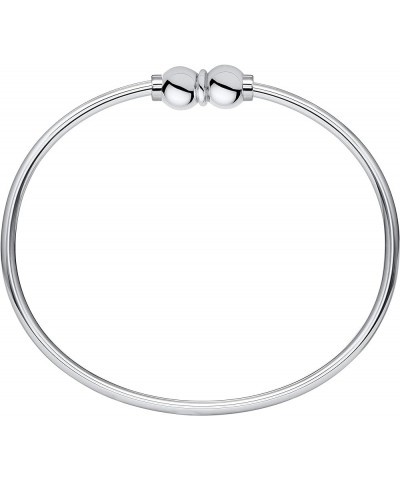 The Traditional Sterling Silver Double Ball Threaded Bracelet from Cape Cod Silver 5.5 Inches $36.40 Bracelets