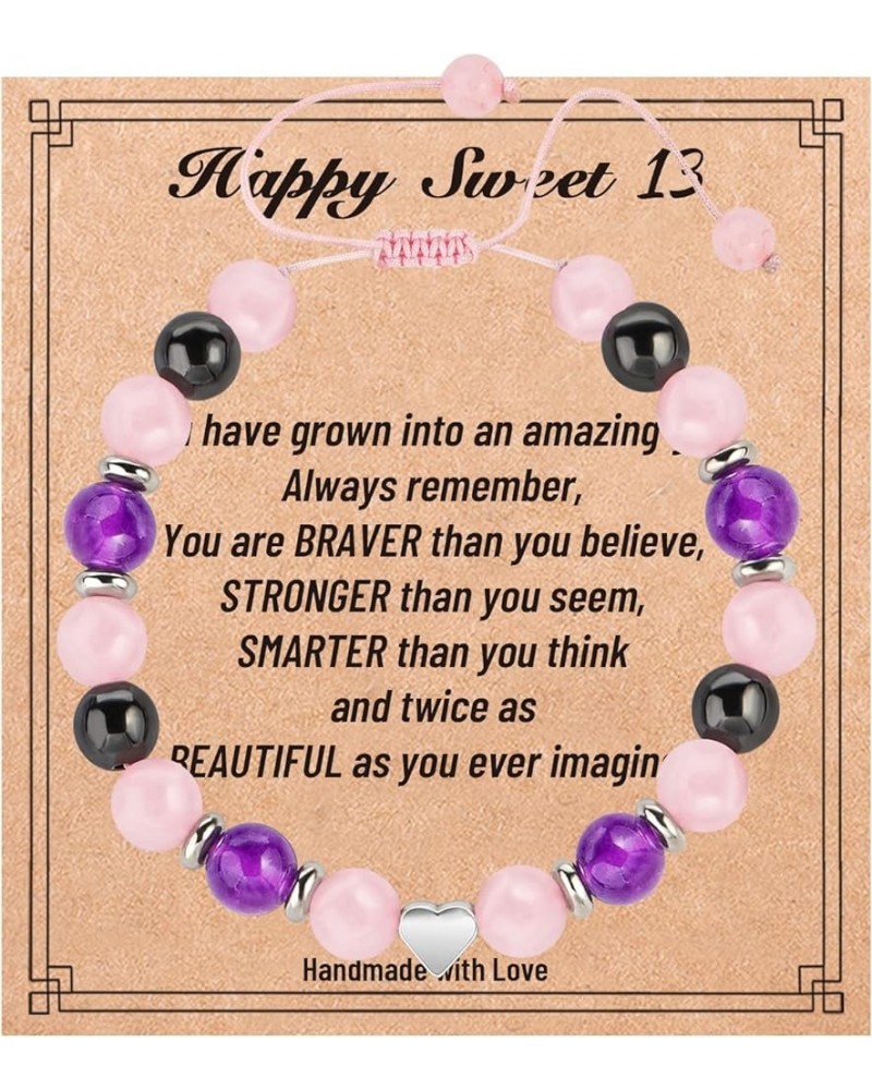 13/16/18/21/30 Birthday Gifts 13th White purple $5.30 Bracelets