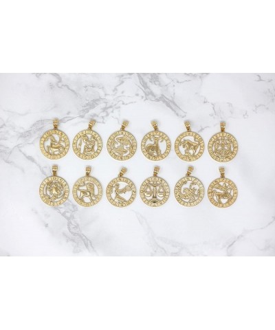 10k Yellow Gold Zodiac Pendant Necklace 20.0 Inches Virgo $88.55 Necklaces