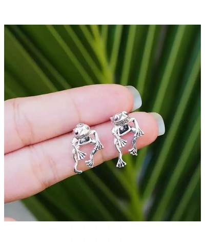 Gold Frog Earrings for Girls Women Weird Frog Earrings Cute Animal Frog Jewelry Gifts for Women Girls Teen. Silver $8.39 Earr...