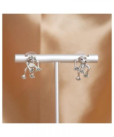 Gold Frog Earrings for Girls Women Weird Frog Earrings Cute Animal Frog Jewelry Gifts for Women Girls Teen. Silver $8.39 Earr...