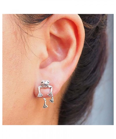 Gold Frog Earrings for Girls Women Weird Frog Earrings Cute Animal Frog Jewelry Gifts for Women Girls Teen. Silver $8.39 Earr...