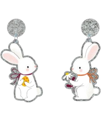 Lovely Rabbit Acrylic Earrings Easter Lightweight Egg Bunny Dangle Earrings Cute Gnome Drop Earrings for Women Girls style 1 ...