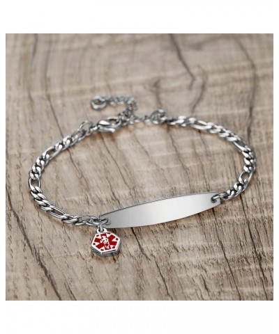 Medical id bracelets for women 7-8.5 inch Fashion Rose gold Medical alert ID bracelets Silver coumadin $14.49 Bracelets