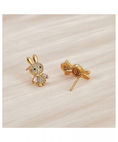 18K Gold Plated Animal Stud Earring for Women Cubic Zirconia Earring Animal Fashion Stud Jewelry for Birthday Mother's Day Gi...