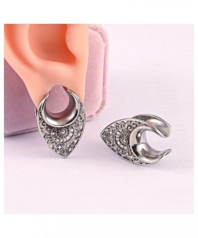 2 PCS 6mm-25mm Fashion Hollowed 316 Stainless Steel Beautiful Ear Plugs Tunnels Gauges Stretcher Piercing Body Jewelry 25mm(1...