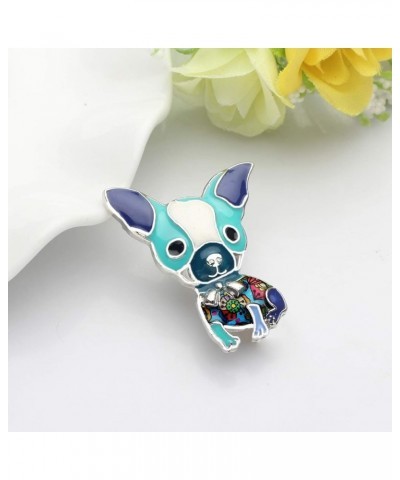 Enamel Cartoon Chihuahua Booch Pins for Women Badges Clothing Bags Jewelry Gift Blue $8.54 Brooches & Pins