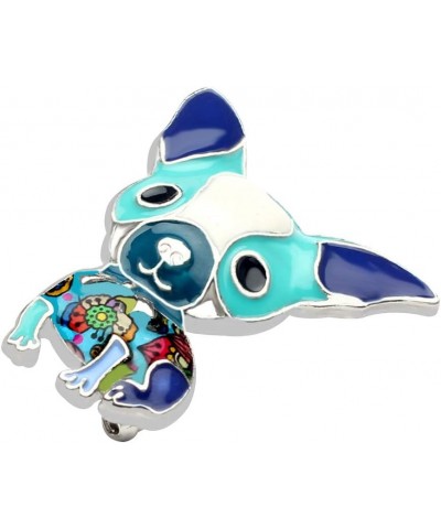 Enamel Cartoon Chihuahua Booch Pins for Women Badges Clothing Bags Jewelry Gift Blue $8.54 Brooches & Pins