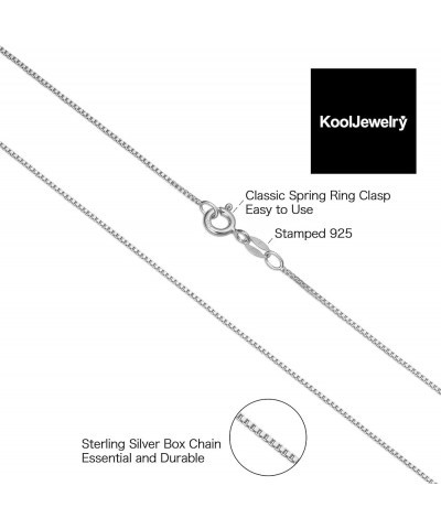 Sterling Silver 0.9 mm Venetian Box Chain Necklace (16, 18, 20, 22, 24, 30 or 36 inch) 18.0 Inches $10.79 Necklaces