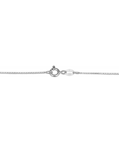 Sterling Silver 0.9 mm Venetian Box Chain Necklace (16, 18, 20, 22, 24, 30 or 36 inch) 18.0 Inches $10.79 Necklaces