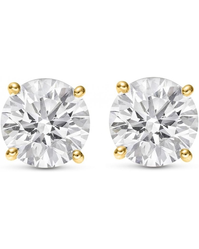 3/4-8 IGI Certified LAB-GROWN Round Cut Diamond Earrings 4 Prong Push Back Value Collection (H-I Color, SI1-SI2 Clarity) 2.0 ...