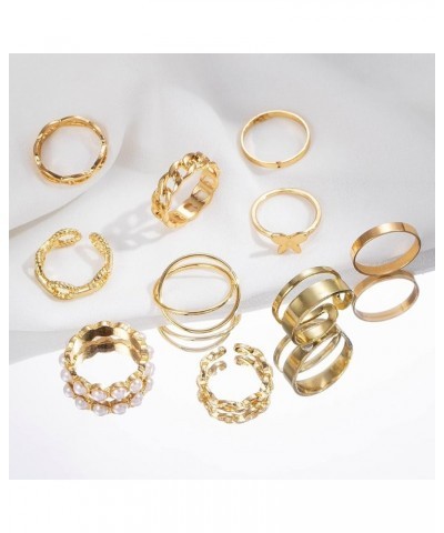 10PCS Bohemian Retro Vintage Crystal Joint Knuckle Ring Sets Finger Rings Gold Style 2 $8.35 Rings