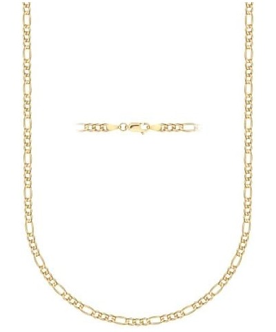 10K Yellow Gold 2MM Figaro 3+1 Link Chain Necklace - Size 14"-30 22 2MM, Yellow $51.37 Others