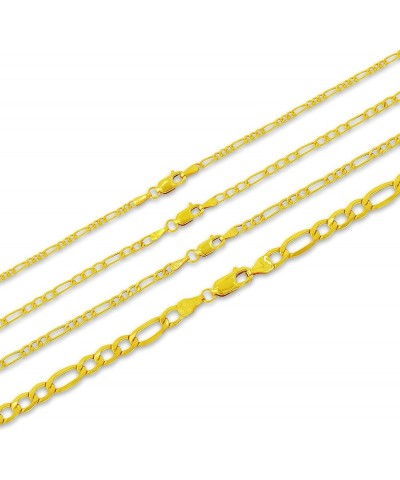 10K Yellow Gold 2MM Figaro 3+1 Link Chain Necklace - Size 14"-30 22 2MM, Yellow $51.37 Others