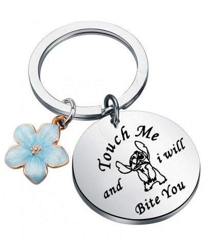 Ohana Inspired Gift Hibiscus Flower Jewelry Touch Me and I Will Bite You Hawaiian Trip Gift… Sliver $9.34 Pendants