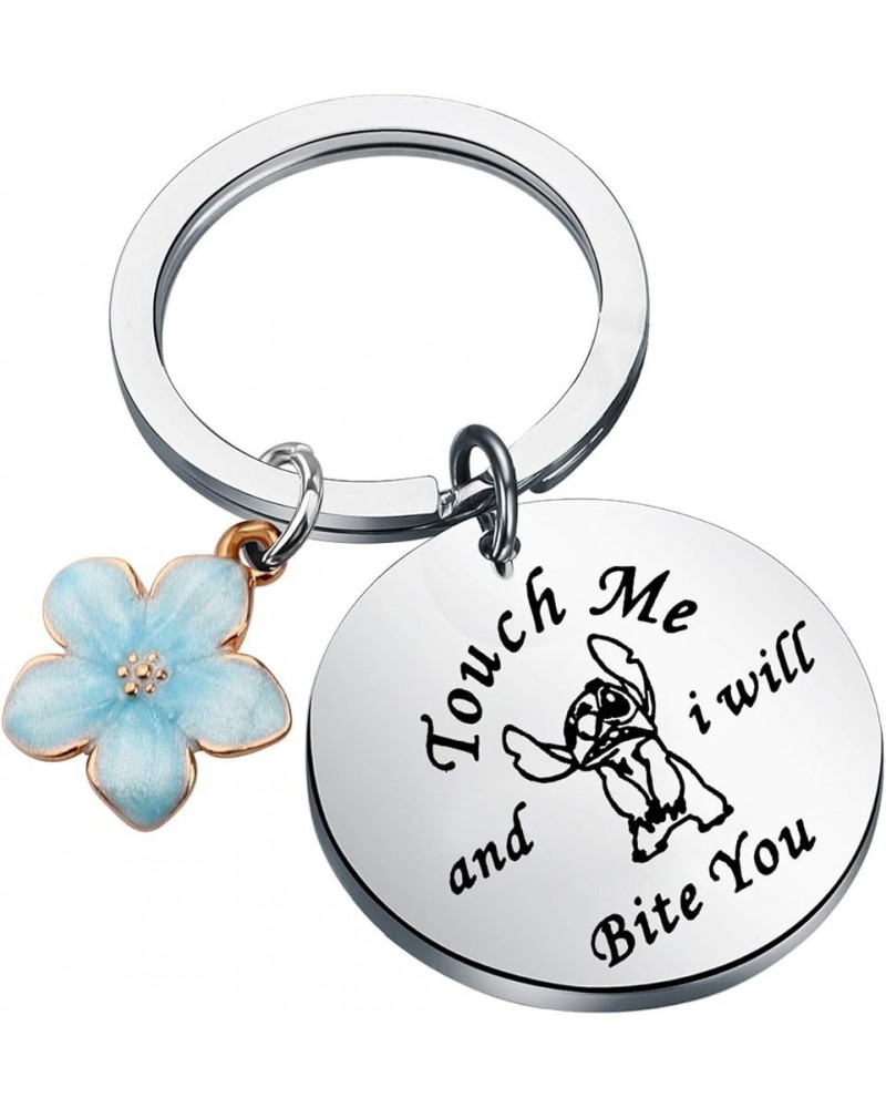 Ohana Inspired Gift Hibiscus Flower Jewelry Touch Me and I Will Bite You Hawaiian Trip Gift… Sliver $9.34 Pendants