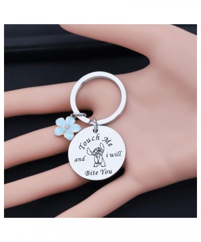 Ohana Inspired Gift Hibiscus Flower Jewelry Touch Me and I Will Bite You Hawaiian Trip Gift… Sliver $9.34 Pendants