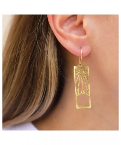 Tanjirou Drop Dangle Earrings, Anime Kamado Tanjiro Drop Earrings Cosplay Accessories Jewelry for Women gold $10.25 Earrings