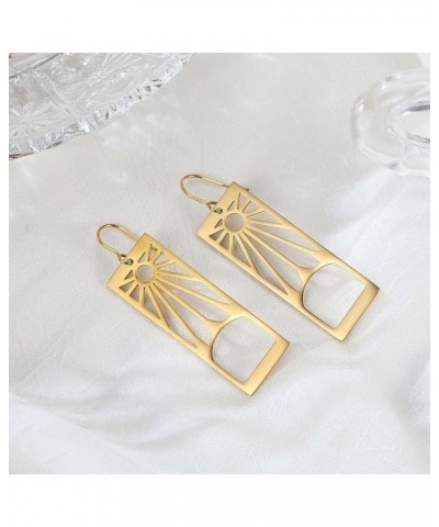 Tanjirou Drop Dangle Earrings, Anime Kamado Tanjiro Drop Earrings Cosplay Accessories Jewelry for Women gold $10.25 Earrings